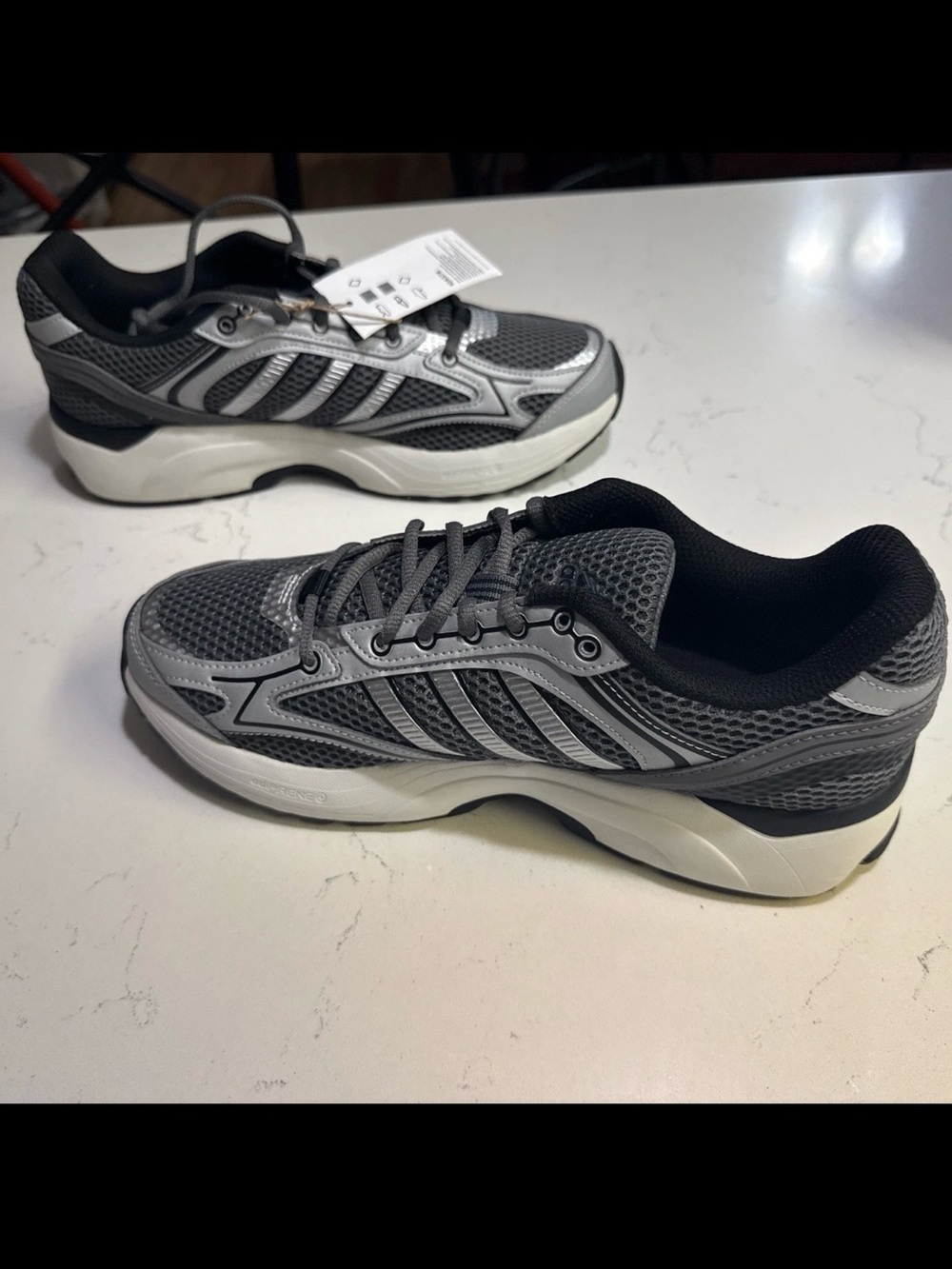 Adidas Spiritain 2000 Grey Silver Y2K Runner Men 9 / Women 10